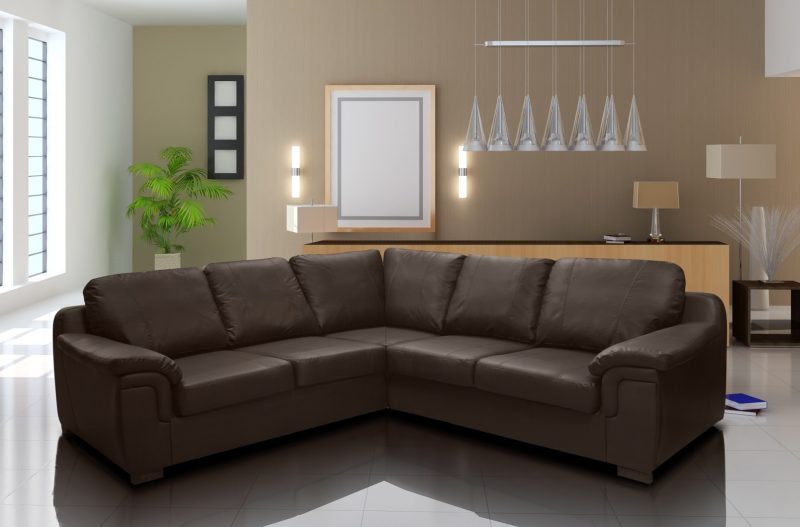 Amy Faux Leather Corner Sofa (2C2)