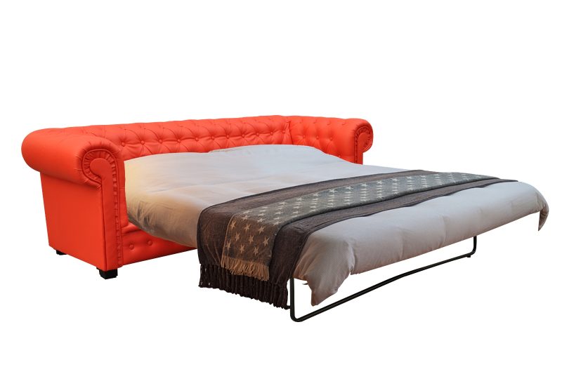 Imperial 3 Seater Faux Leather Sofa Bed